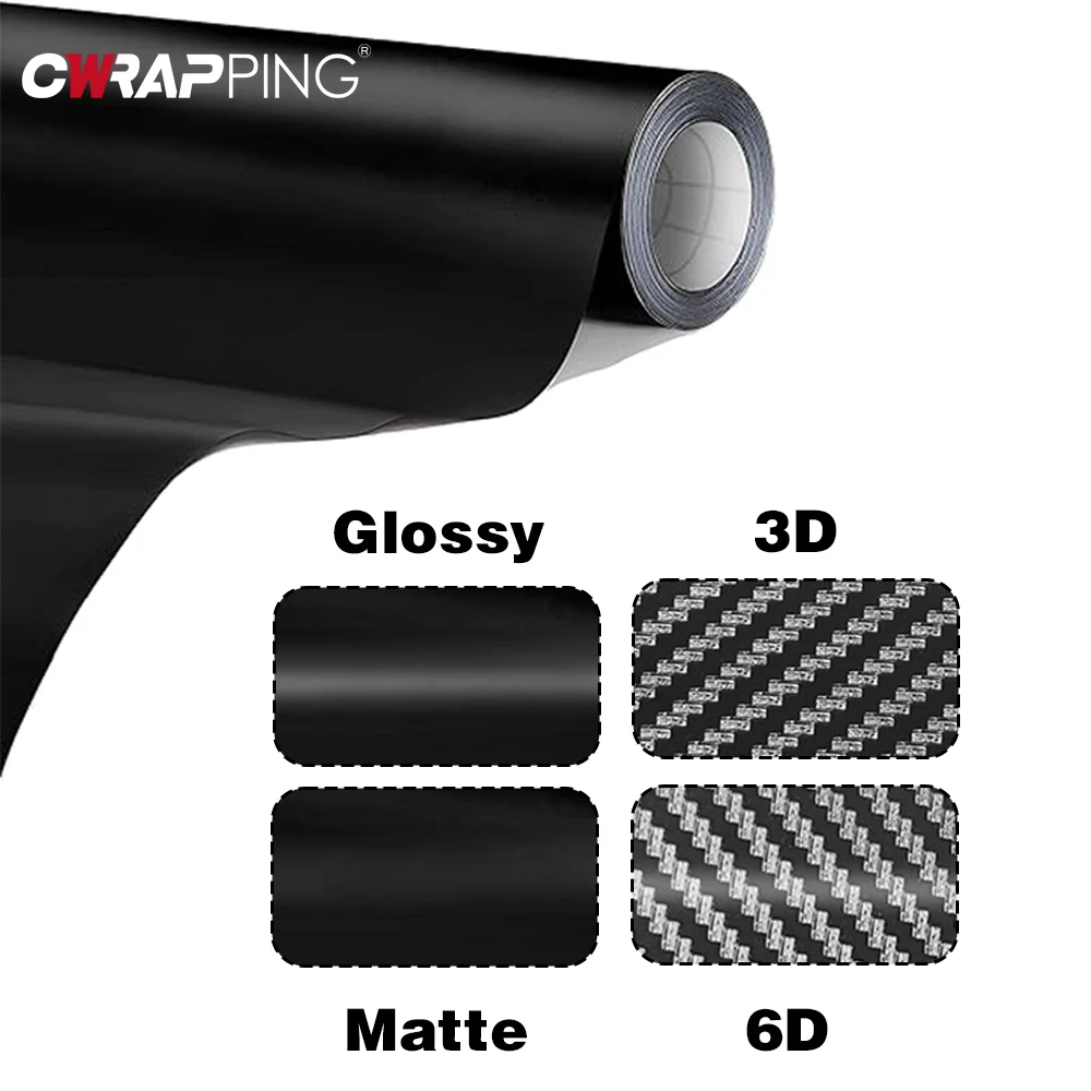 Laptop Related Accessories - Carbon Fiber Matte Glossy Black Car