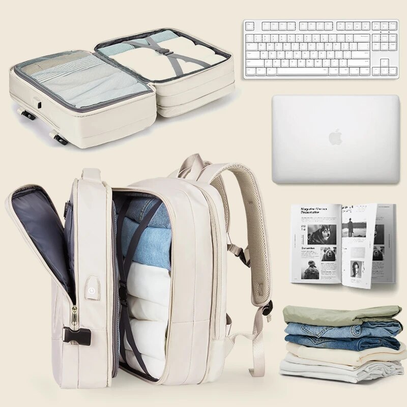 Laptop Accessories Women - Likros Travel Backpack for Women Expandable