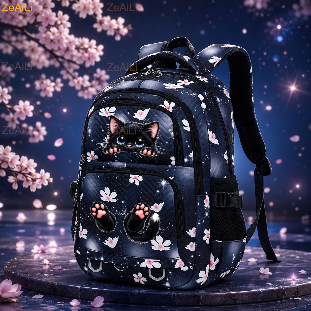 Black Cat Paw Themed Casual Wa - Laptop Accessories Women review and price