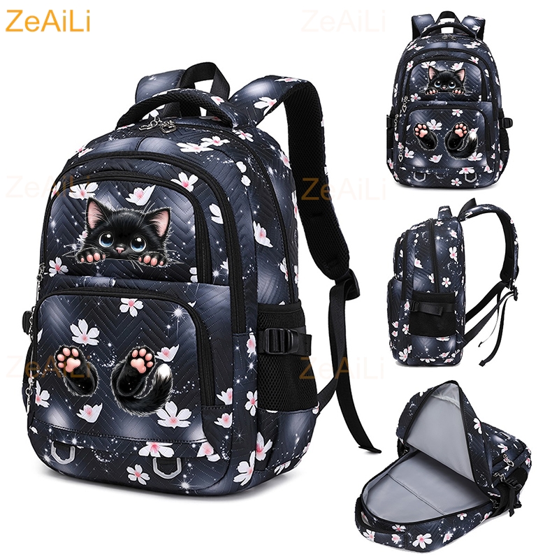 Black Cat Paw Themed Casual Wa - Laptop Accessories Women review and price