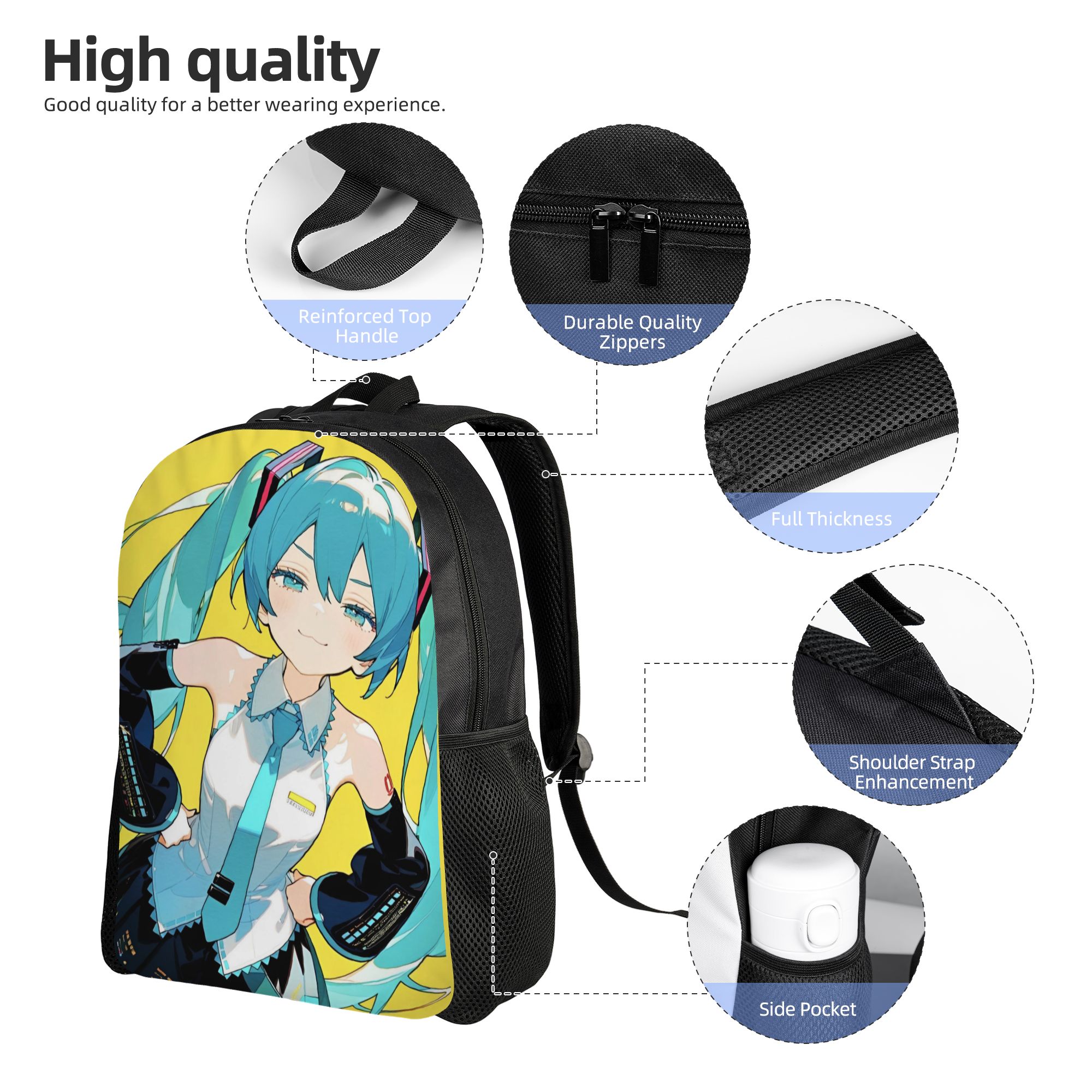Hatsune Miku  Classical Backpa - Laptop Accessories Bag For Men review and price